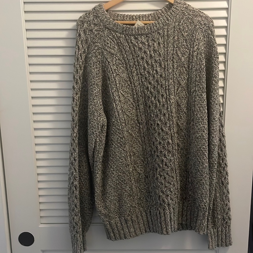 LL BEAN SIGNATURE FISHERMAN CREW NECK SWEATER XXL